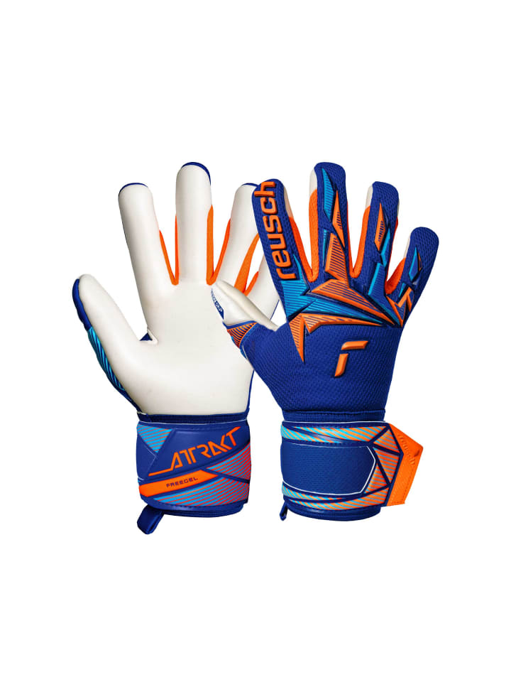 

Reusch Перчатки вратарские Attrakt Freegel Advance Junior 4129 Sharp Blu/Shock Orange