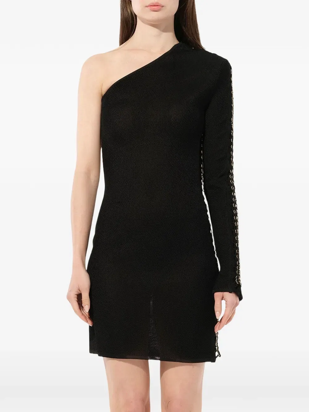 Платье-Сарафан на одно плечо Balmain, черный