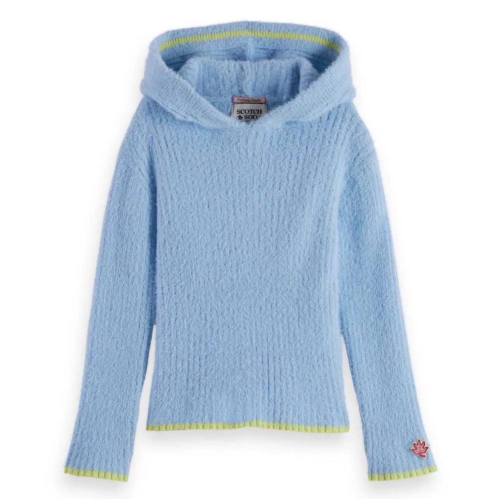 

Свитер Scotch & Soda Soft Fluffy Viscose hoodie, синий