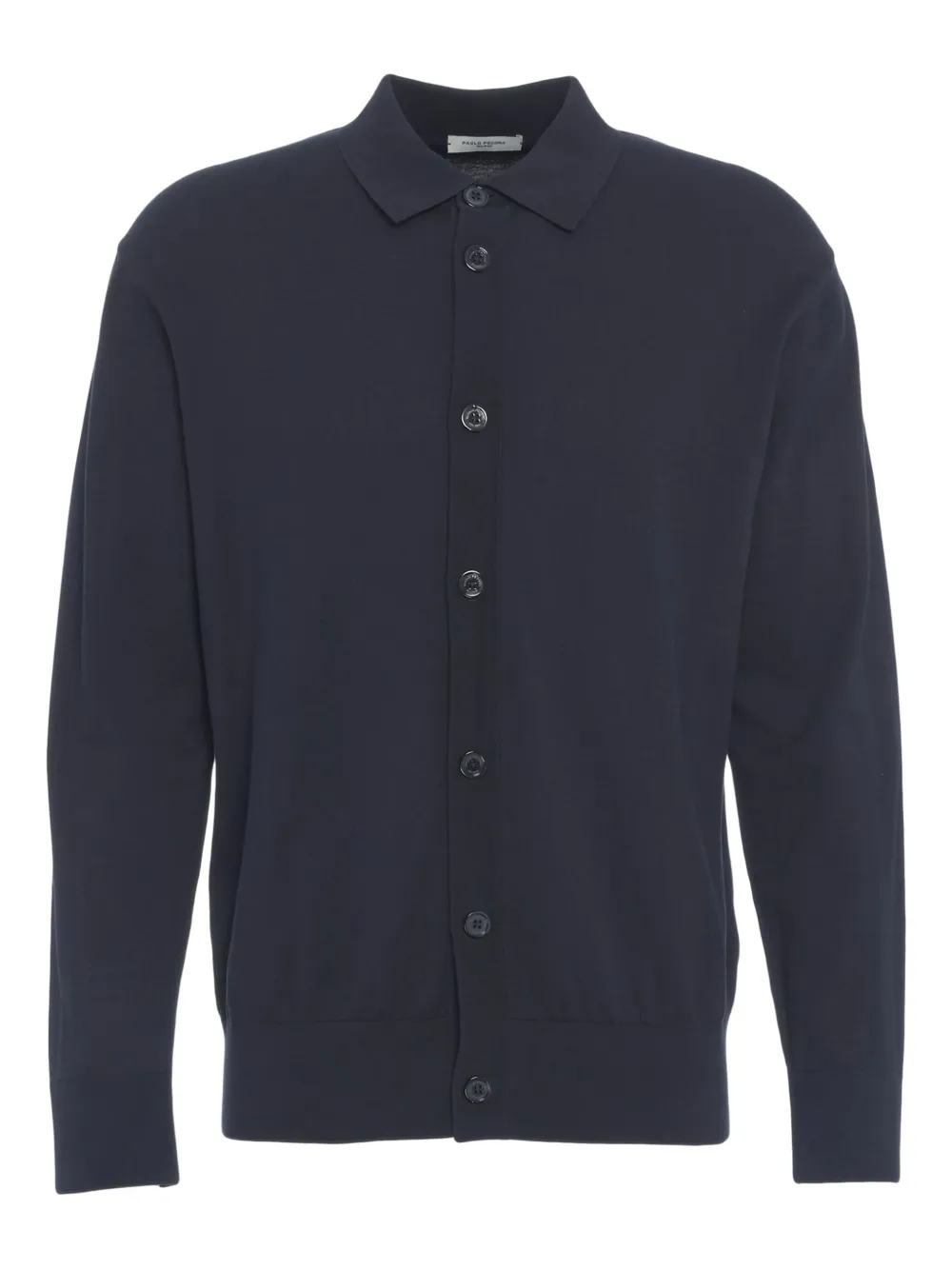 

Вязаная рубашка Paolo Pecora, синий