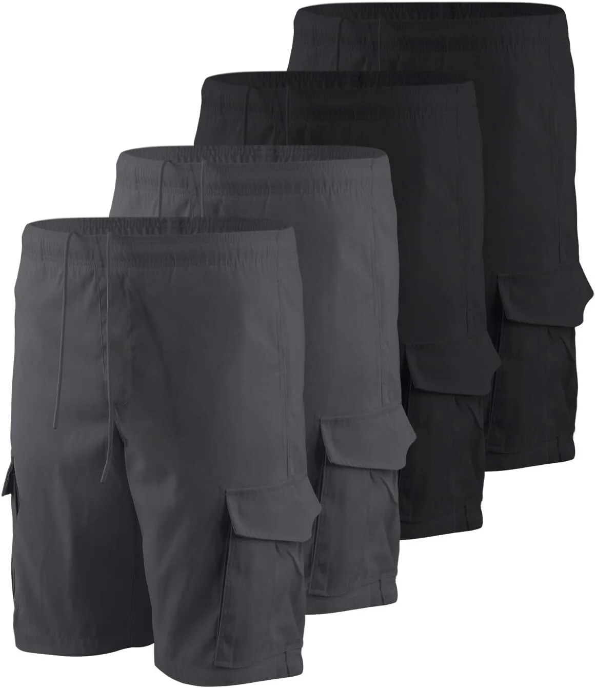 

Liloak мужские классические карго-шорты 3/4 длины, 10 Inseam, 4 кармана, Casual, легкие с поясом и шнурком