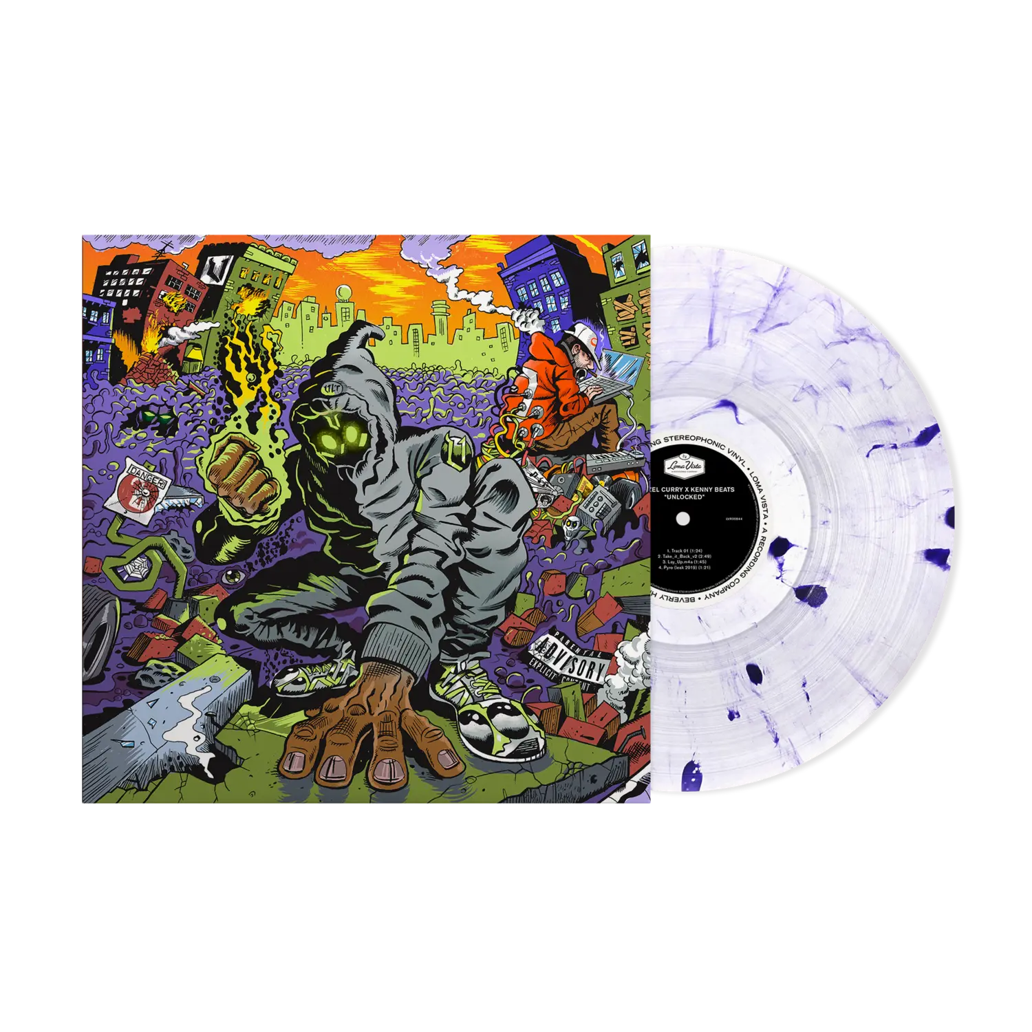 

Виниловая пластинка Unlocked 'amethyst' vinyl repress Denzel Curry, Серый, Виниловая пластинка Unlocked 'amethyst' vinyl repress Denzel Curry