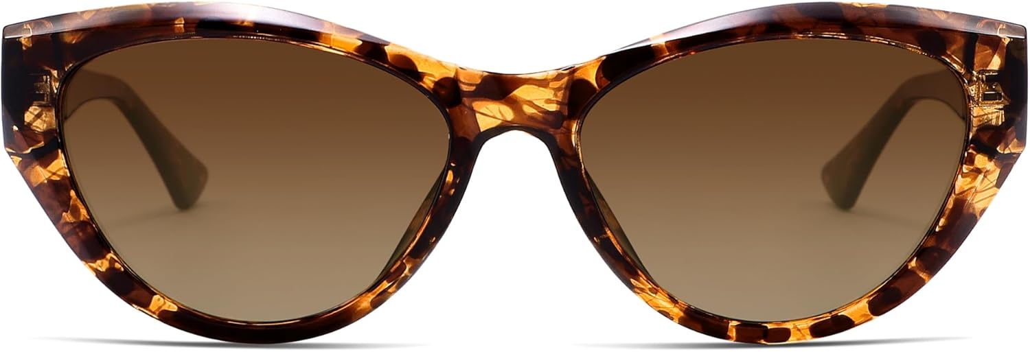 

Женские поляризованные солнцезащитные очки в стиле «кошачий глаз» в модной оправе из материала TR90 с защитой от УФ-излучения UV400 (модель AP3955) Appassal, Tortoise/Brown