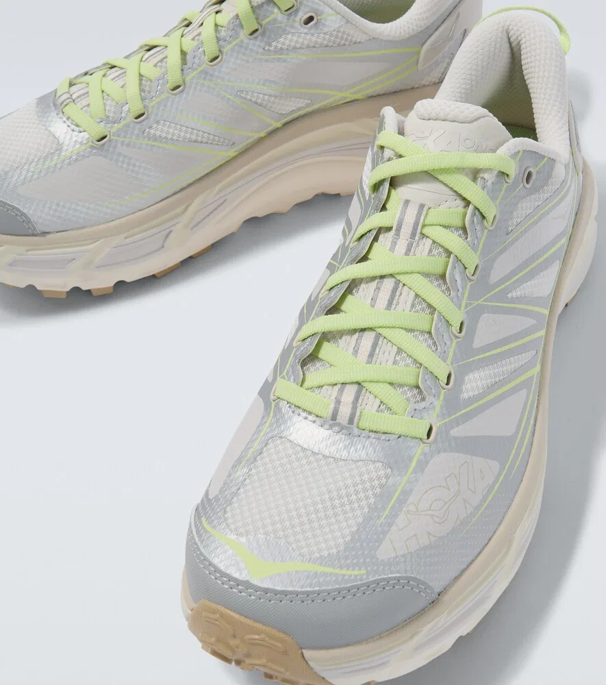 Беговые кроссовки Mafate Speed 2 Hoka One One, серебро — фото 3