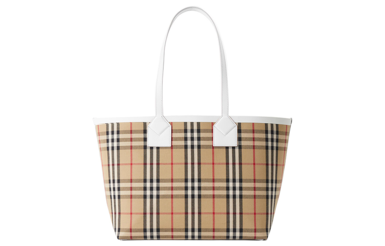 Женская сумка-шоппер Burberry из натуральной кожи и холста — фото 3