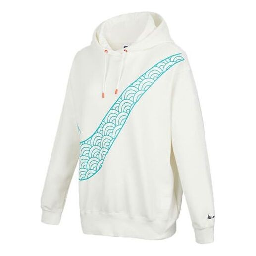 

Свитер cny new year's edition hoodie fleece loose knit sports white Nike, белый