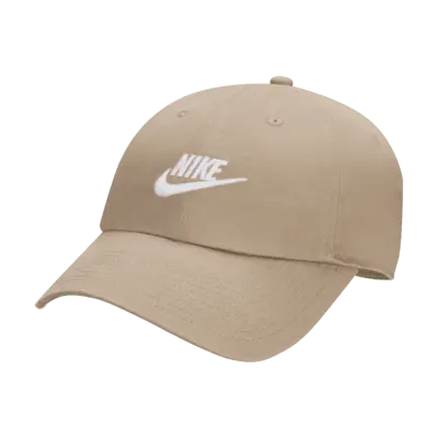 

Бейсболка Nike Club Unstructured Futura Wash Cap, цвет Khaki/White