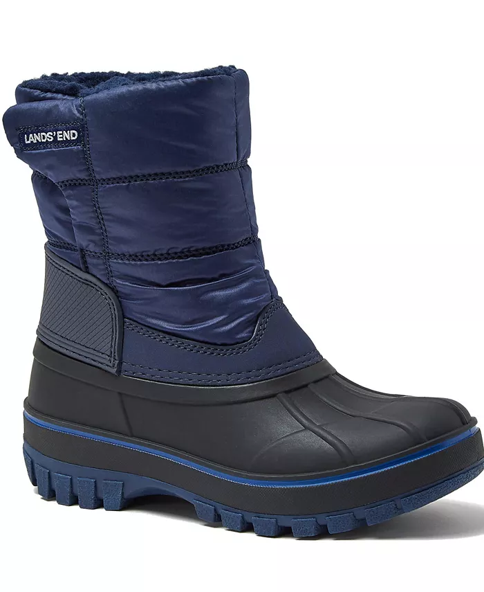 

Утепленные водонепроницаемые зимние сапожки Little Girls Frost Lands' End, синий