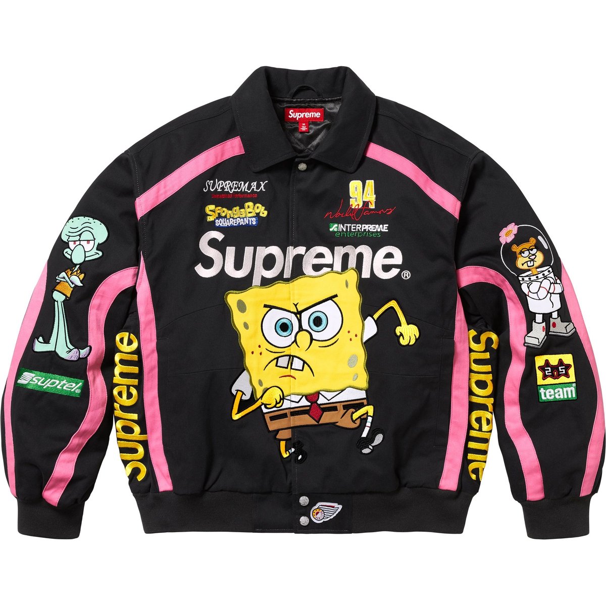 Supreme Куртка унисекс Jeff Hamilton X Spongebob Squarepants X Sponge Baby, White — фото 3