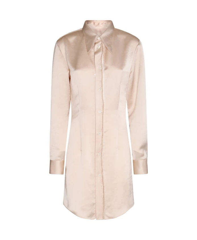 

Светлое и естественное белое платье Mm6 Maison Margiela, бежевый