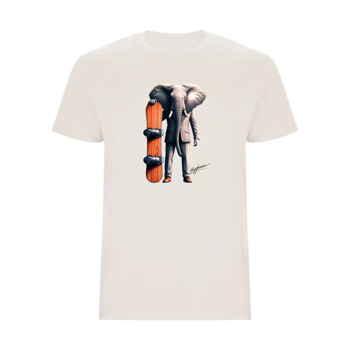 

Футболка унисекс Elephant Snow Vintage Hysteresis, бежевый