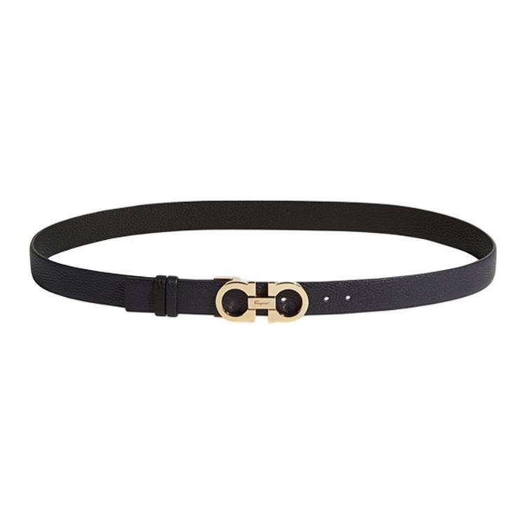 

Ferragamo Кожаный ремень из коровьей кожи для женщин черный ширина 2,5 см, Black