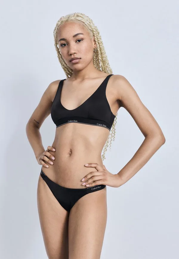 

Топ от купальника с завязками на шее Calvin Klein Swimwear, Black, Черный, Топ от купальника с завязками на шее Calvin Klein Swimwear, Black