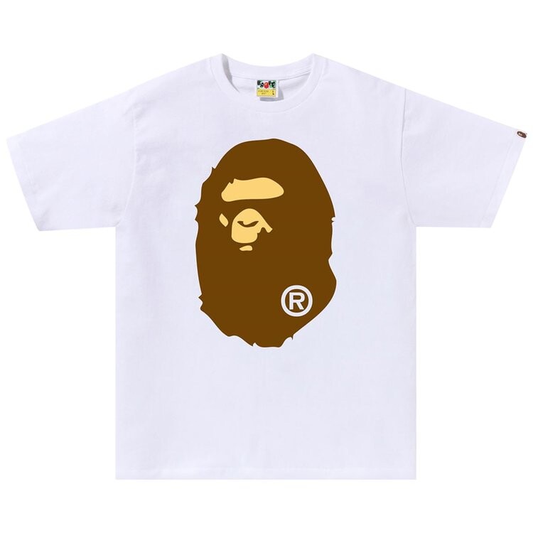 

Футболка BAPE Big Ape Head Tee, белый