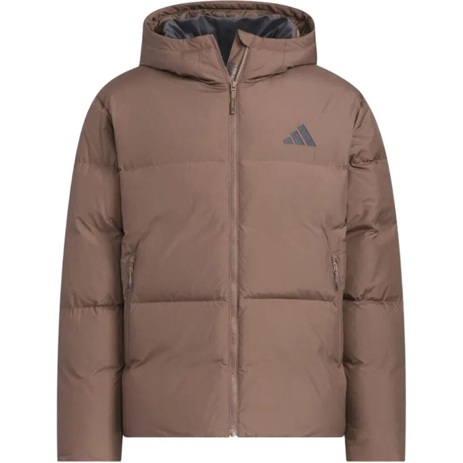 Пуховики и куртки мужские Adidas, коричневый (Comes with An Adidas Hat*1) — фото 3