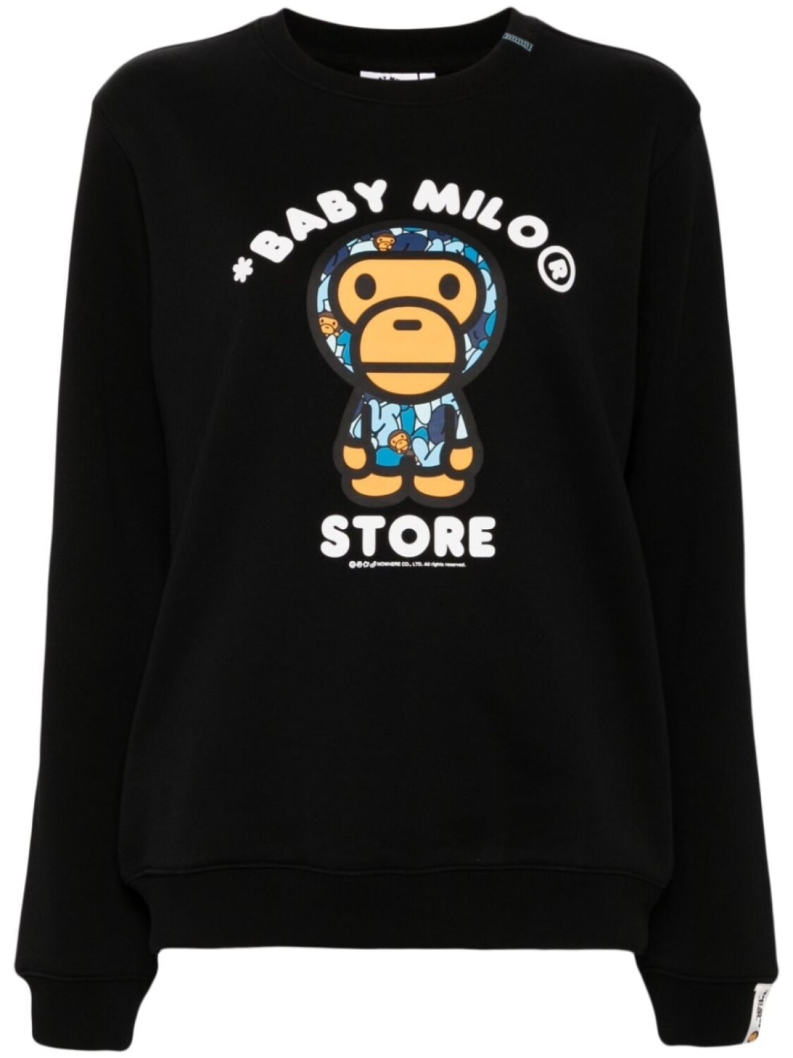 

*BABY MILO STORE BY *A BATHING APE толстовка с логотипом, черный