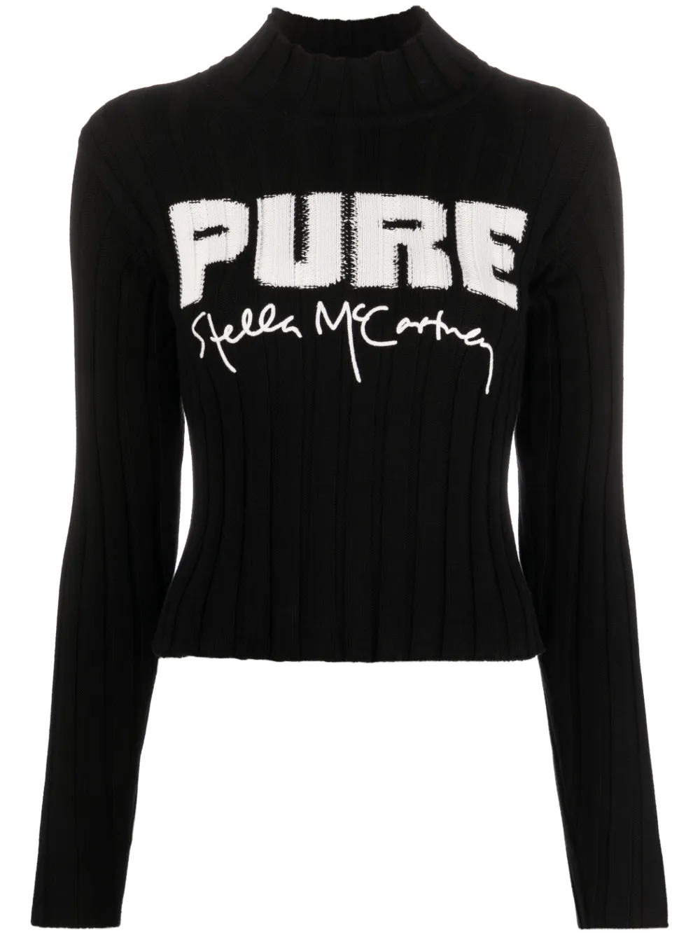 

Джемпер с вышитым логотипом STELLA MCCARTNEY, черный