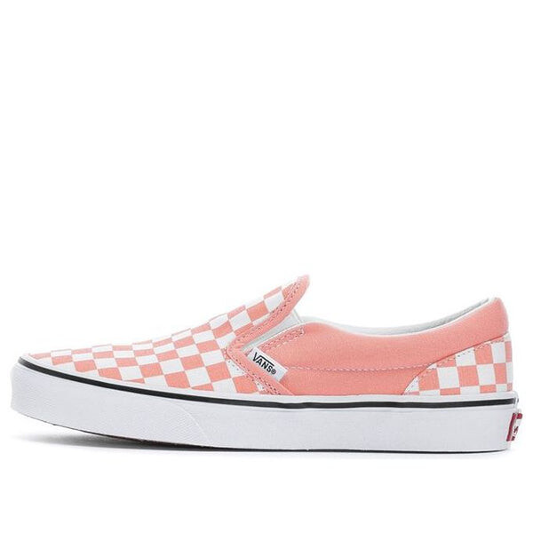 

Кроссовки classic slip-on k plaid pink/white Vans, белый