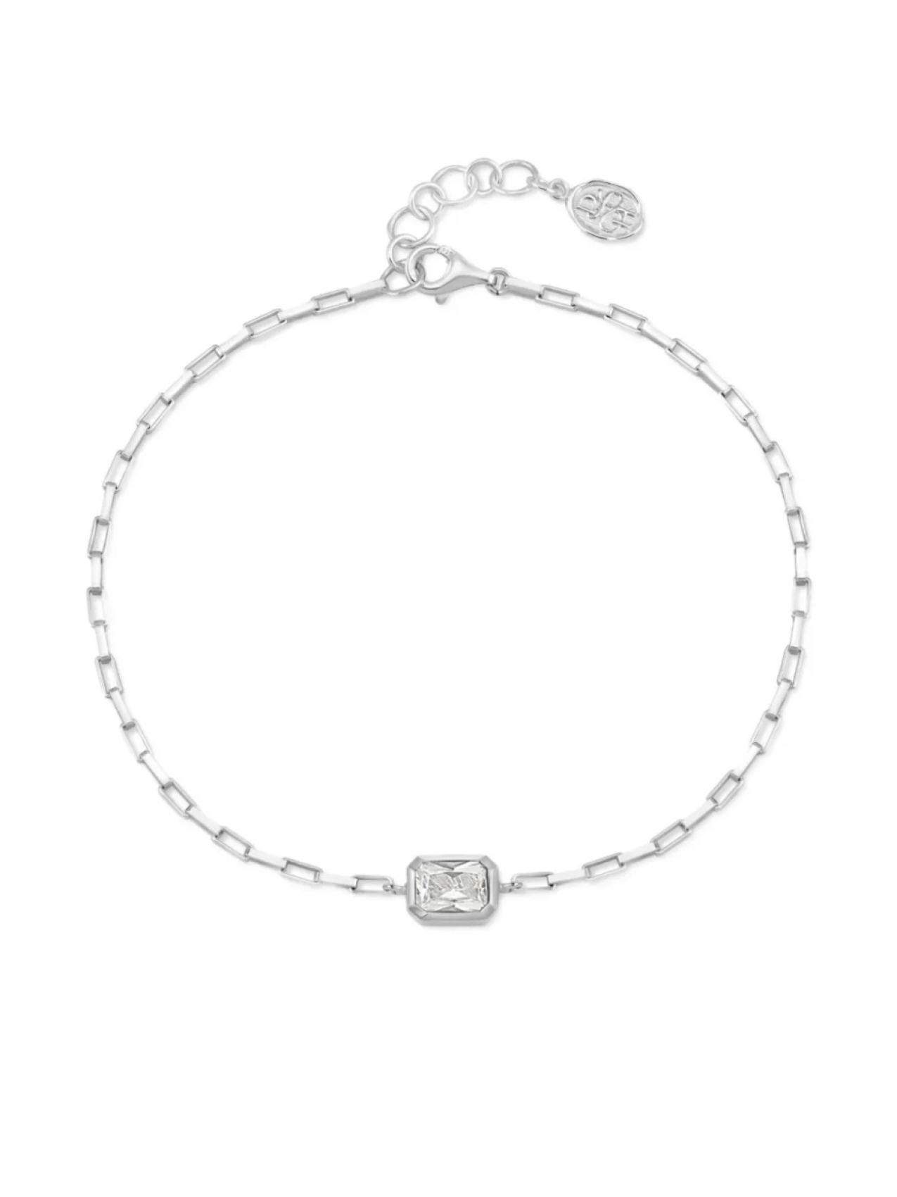 

Браслет Octagon Humbug Paperclip DOWER AND HALL, серебряный