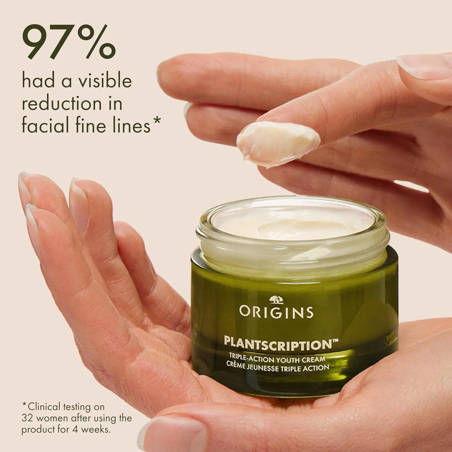 Крем для лица Origins — Plantscription Triple-Action Youth Cream | Укрепляющий, разглаживающий и увлажняющий | С, 45 мл — фото 3