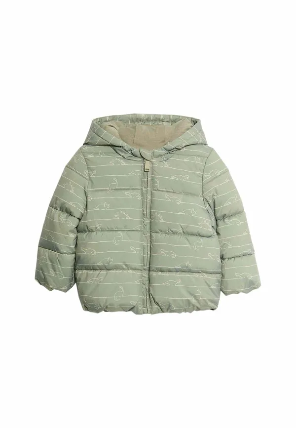 Зимнее пальто с динозаврами Marks & Spencer, Khaki