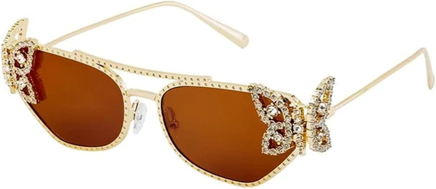 

Солнцезащитные очки Willochra Fashion Triangle Diamond Cat Eye для женщин и мужчин в стиле панк с металлической оправой для вечеринок, модные солнцезащитные очки UV400, C3