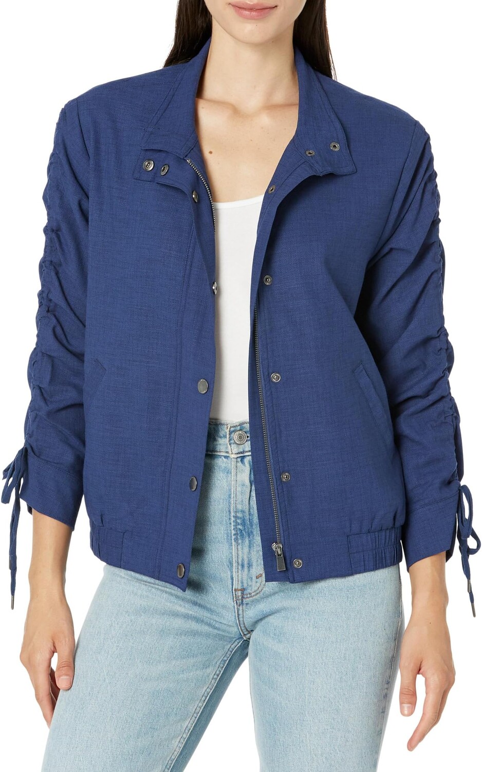 

Куртка Ruched Sleeve Jacket Liverpool Los Angeles, цвет Merchant Blue