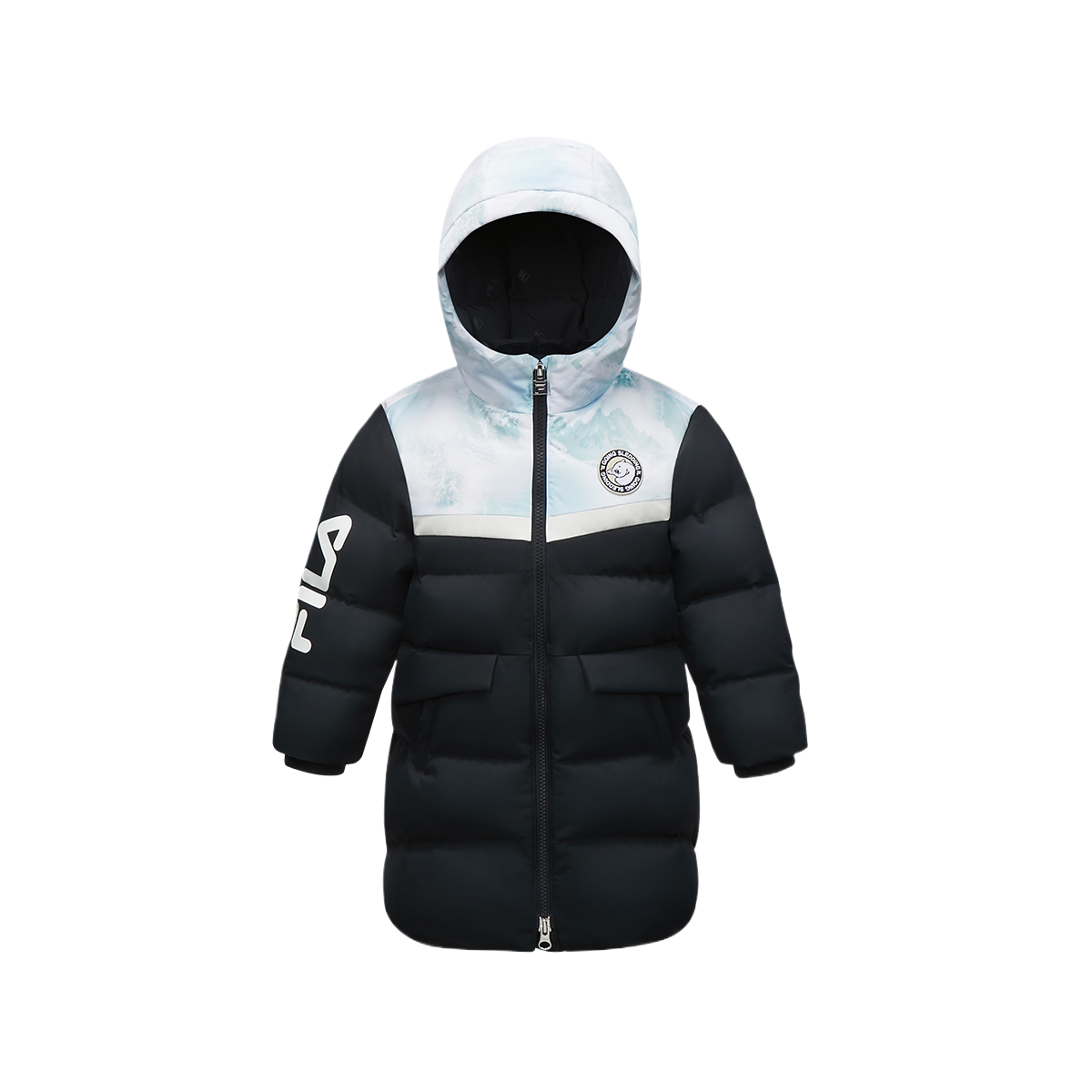 

Пуховик для детей 3-7 лет FILA KIDS, черный