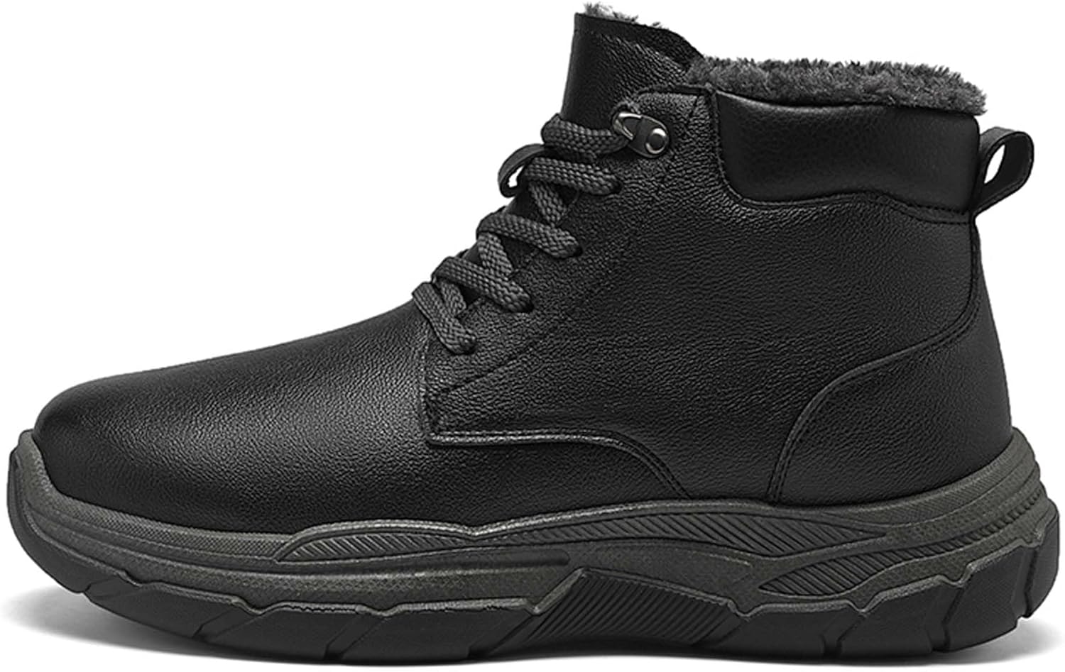 

Зимние плюшевые удобные толстые снегоступы, высокие теплые хлопковые ботинки Generic, черный