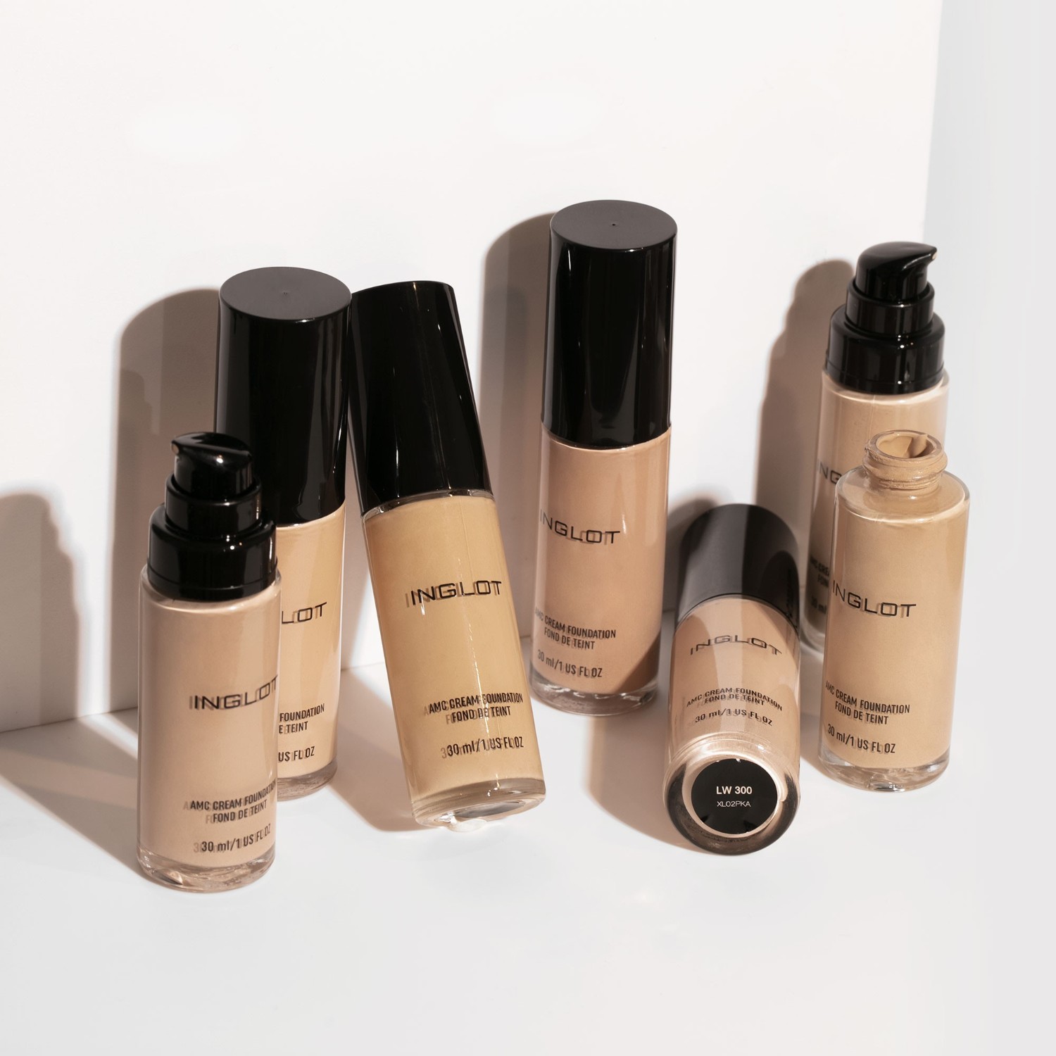 Тональный крем для лица amc cream Inglot, lw200, объем 30 мл — фото 4