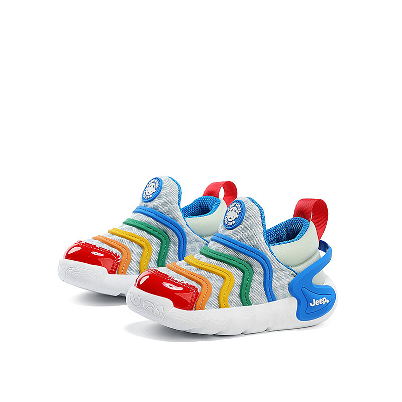 Кроссовки Jeep Toddler Shoes TD Low-top White/red, белый/синий — фото 3