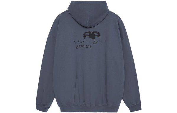 Толстовка hand-drawn bb icon hoodie large fit 'blue' Balenciaga, синий — фото 2