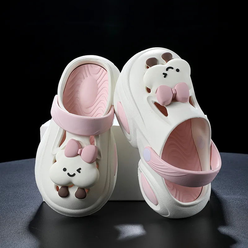 Детские нескользящие антиударные дышащие легкие сабо ADOONGA, OZ1112 Beige Yellow[Lightweight Cushioning] — фото 4