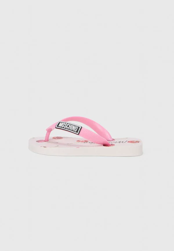 Сандалии с т-образным ремешком Moschino, Pink/Black/White/Red/Green
