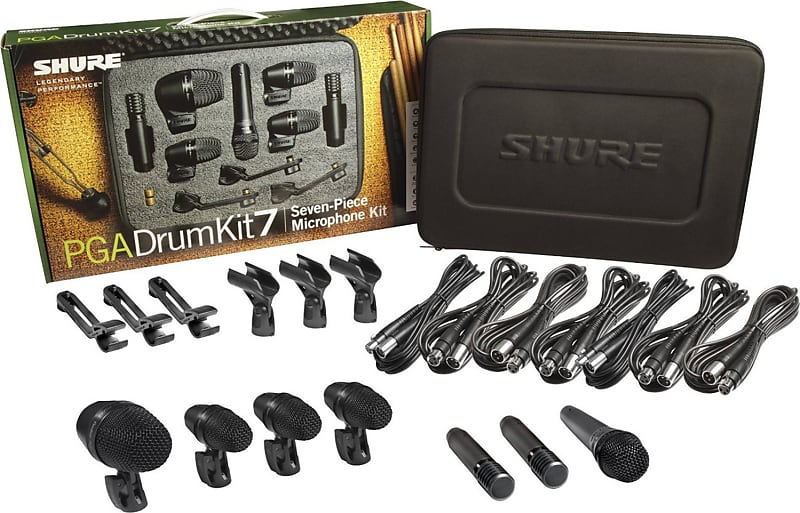 

Комплект барабанных микрофонов Shure PGADRUMKIT7 7pc Drum Microphone Kit