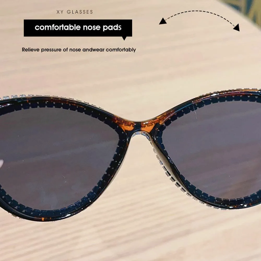 

Роскошные солнцезащитные очки Luxury Shine в стиле «кошачий глаз» для женщин, серые, модные, для вечеринок и украшения дома, SUN1733 Generic, Black Yellow