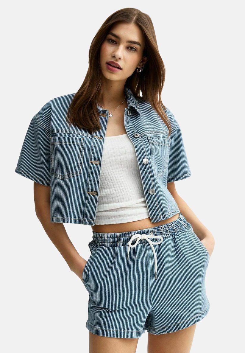 

Рубашка BOXY New Look, темно-синий