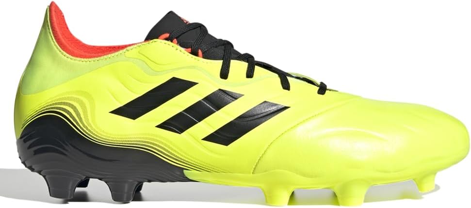 Футбольные бутсы Adidas Mens Copa Sense 2 для твердого грунта, шипованные, желтые, желтый/черный/красный — фото 2
