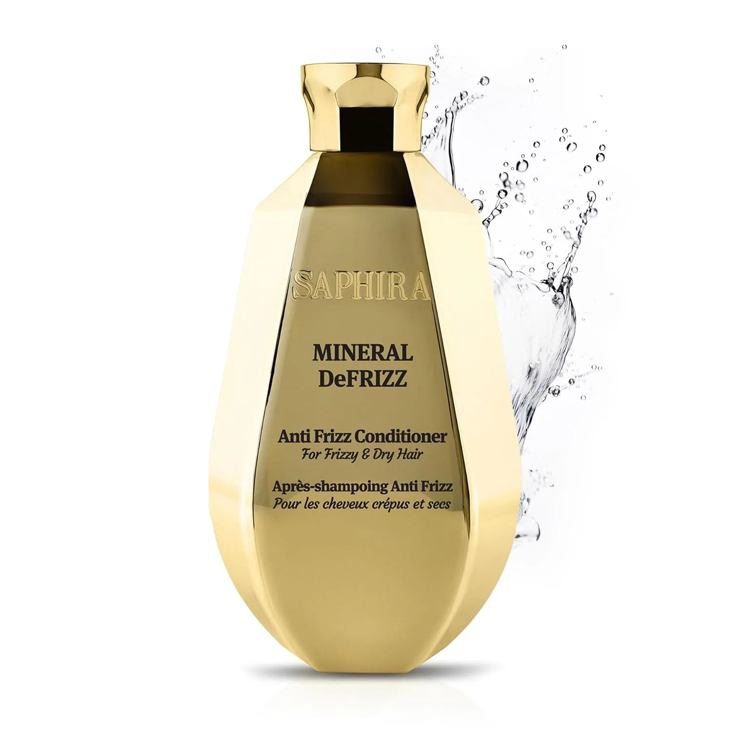 Кондиционер Saphira Mineral DeFrizz Anti-Frizz с минералами Мертвого моря для гладкости, против пушистости и сухости, контроль блеска и объема, 250 мл 251 мл (.)
