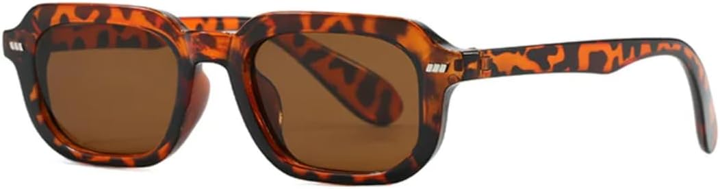 

Солнцезащитные очки с защитой UV400 | Маленькая оправа, линзы конфетного цвета | Для женщин и мужчин, для занятий спортом на открытом воздухе и вождения DSVIGF, Leopard