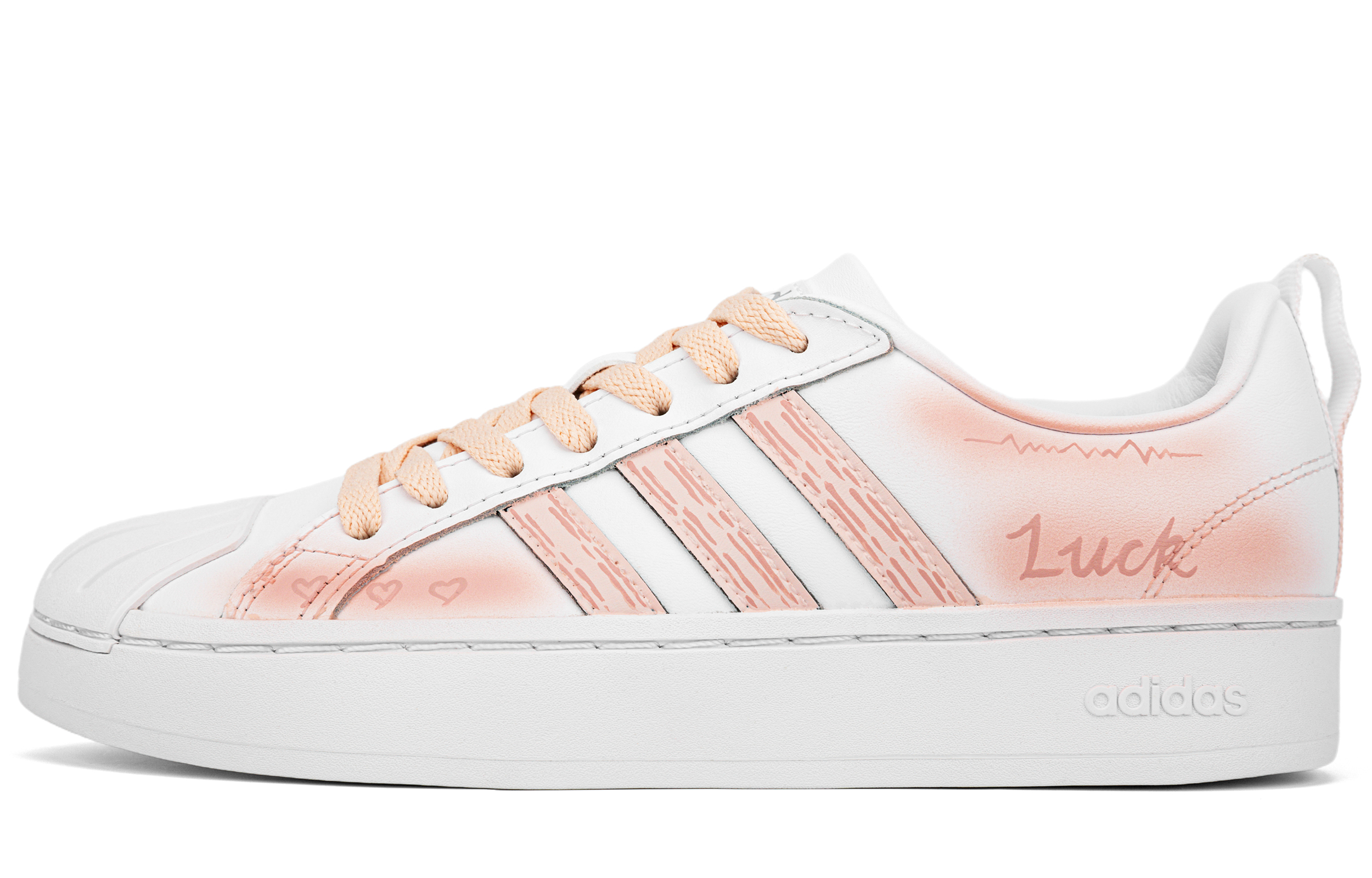 

Кроссовки adidas neo Streetcheck Skateboarding Shoes Women's Low-top White/pink, розовый