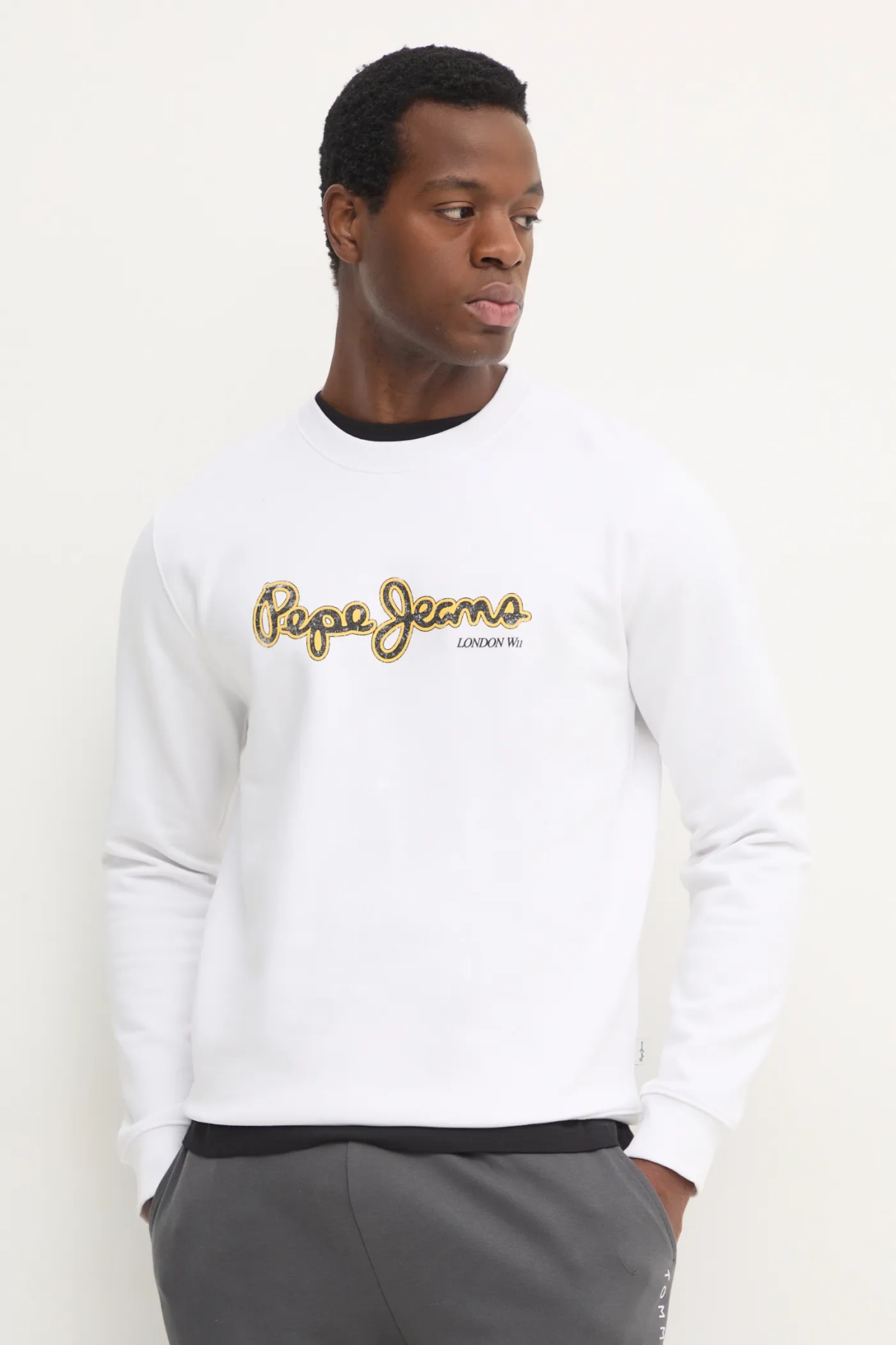 

DORIAN CREW хлопковая толстовка Pepe Jeans, белый