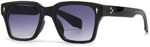 

Мужские солнцезащитные очки в квадратной оправе 2027 года с защитой от УФ-излучения UV400, летний стиль, модные женские солнцезащитные очки MTZJH, C6 Black Gray