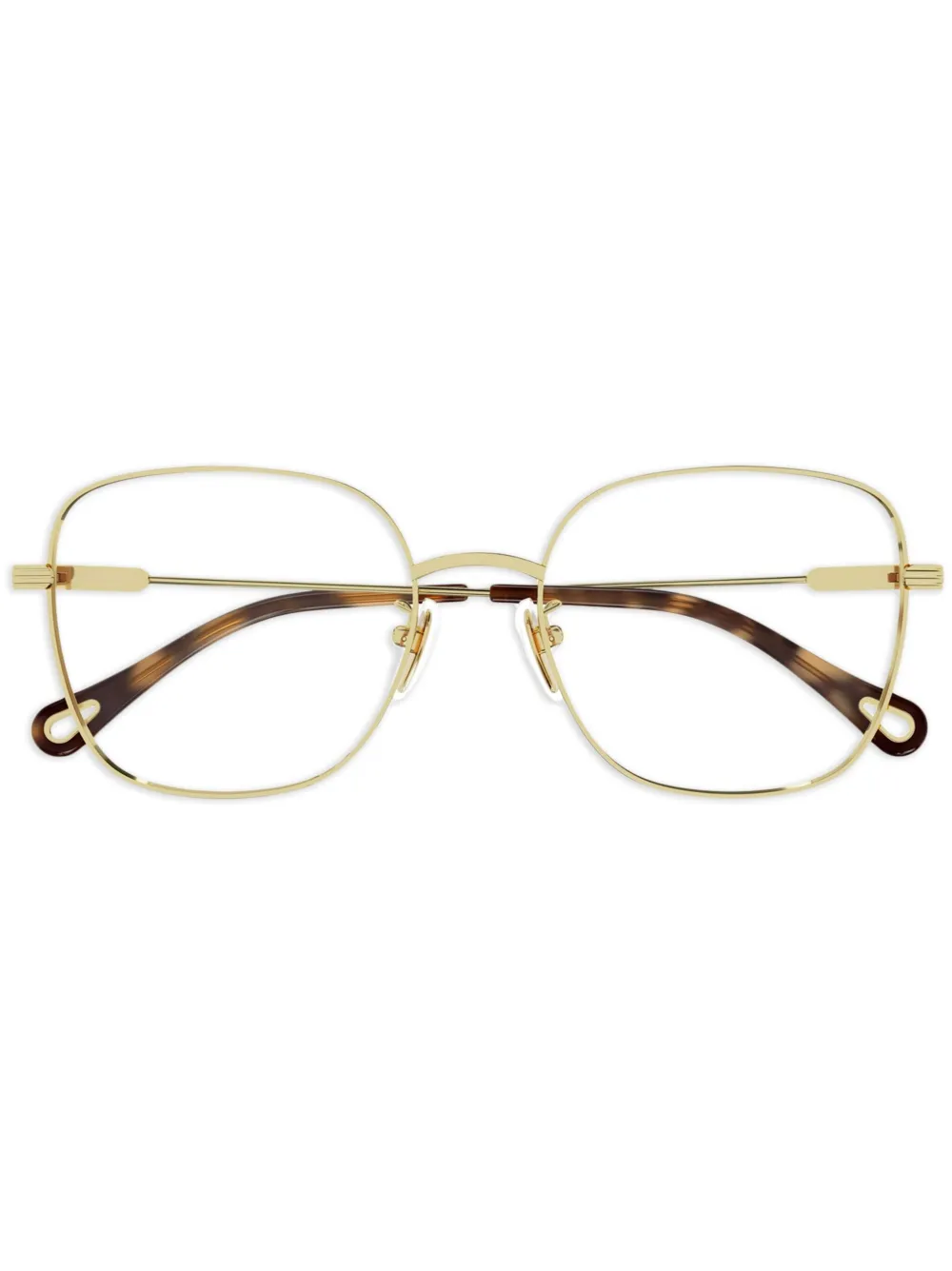 

Очки в квадратной оправе Chloé Eyewear, золотой