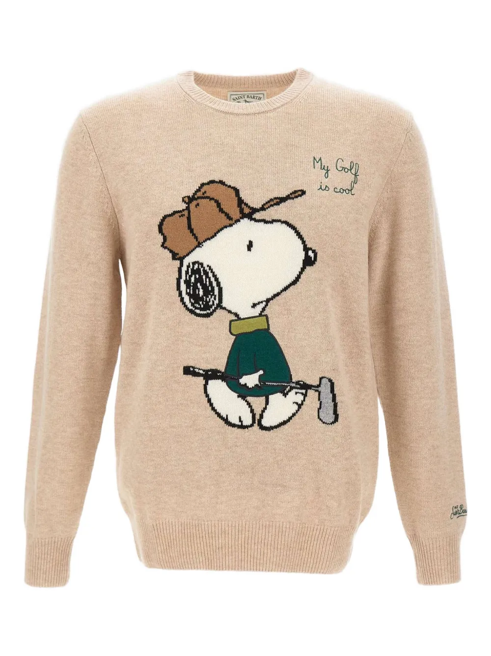 

Джемпер с круглым вырезом Snoopy Golf 11 Mc2 Saint Barth, бежевый