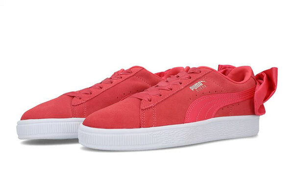 Кроссовки suede bow 'red white' Puma, красный — фото 3