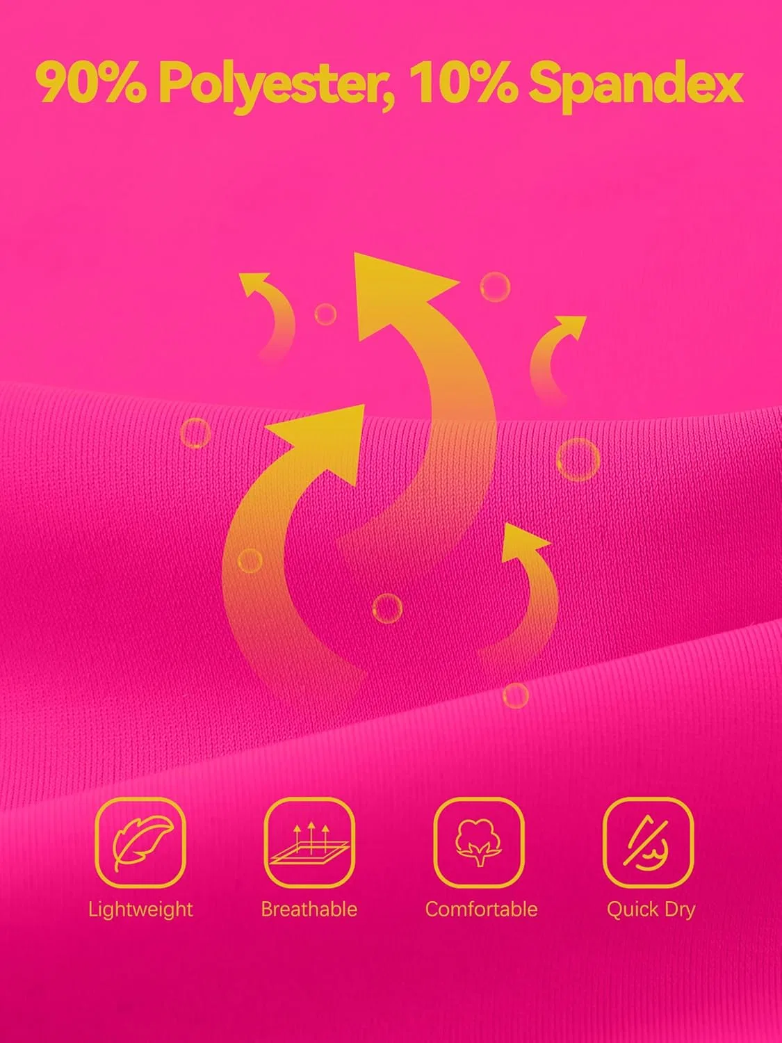 Футболка для мальчиков UPF 50+ Dry Fit WVQ, Neon Rose Red — фото 2