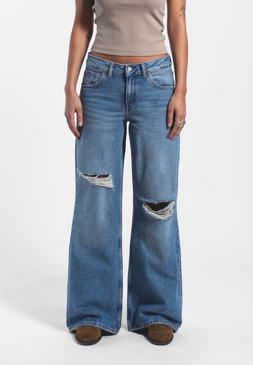 

Джинсы свободного кроя RHUE Dr.Denim, синий
