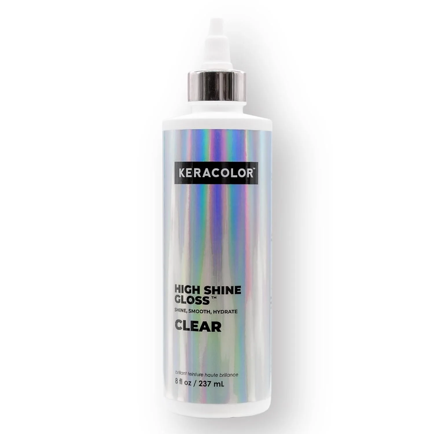 Keracolor High Shine Clear Hair Gloss, блеск для волос в душе, придающий гладкость и блеск, прозрачный, 8 жидких унций, Clear