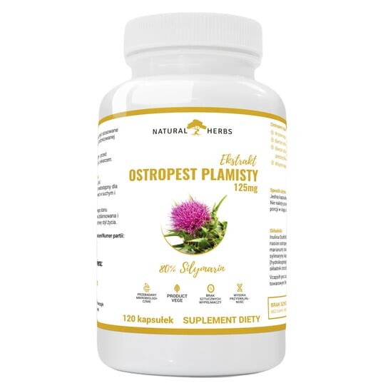

Natural Herbs, Экстракт расторопши, 120 капсул. Inna